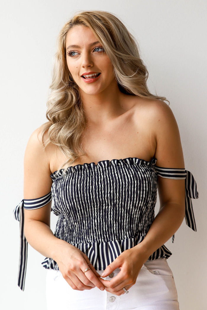 mode, luciana off shoulder top