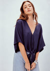 mode, Keely floral tie front top