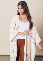 mode, Slub knit Kimono