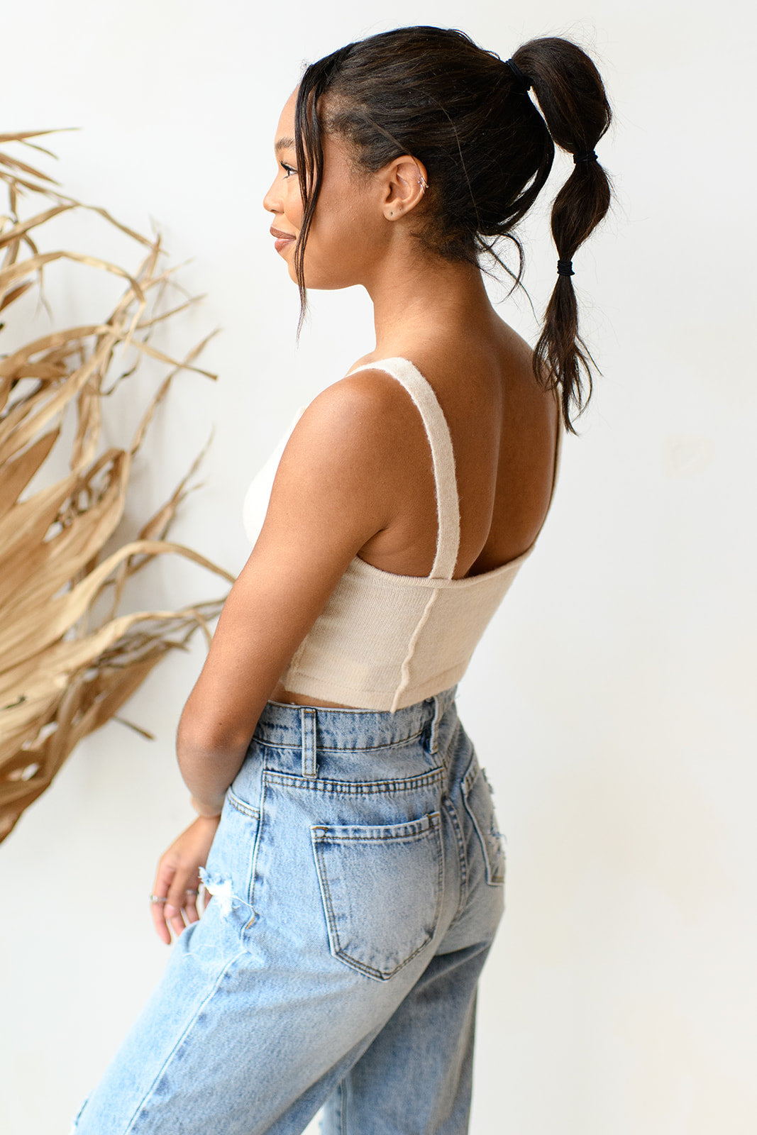 mode, seamed corset top