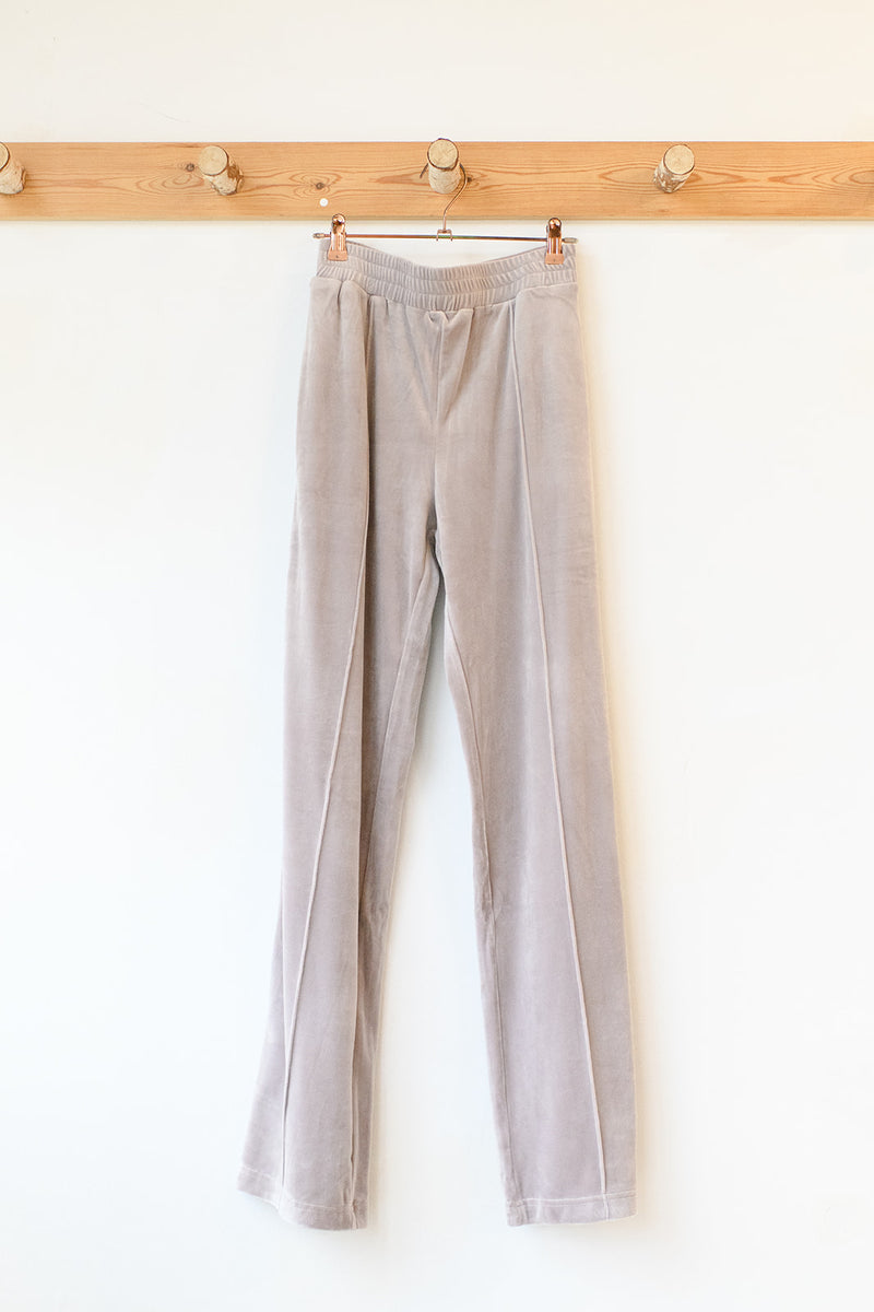 mode, nostalgia velour wide leg pant