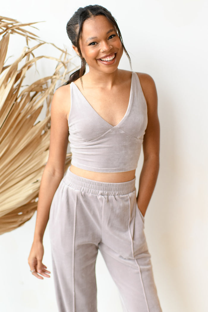 mode, nostalgia velour tank