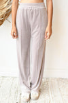 mode, nostalgia velour wide leg pant
