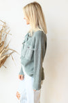vintage wash waffle knit top