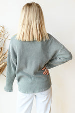 vintage wash waffle knit top
