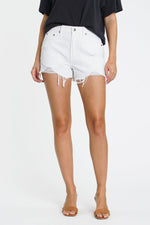 mode, Nova highwaist distressed shorts