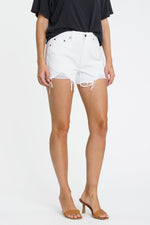 mode, Nova highwaist distressed shorts