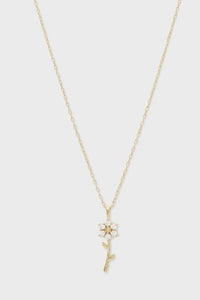 mode, daisy charm necklace