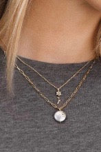 mode, daisy charm necklace