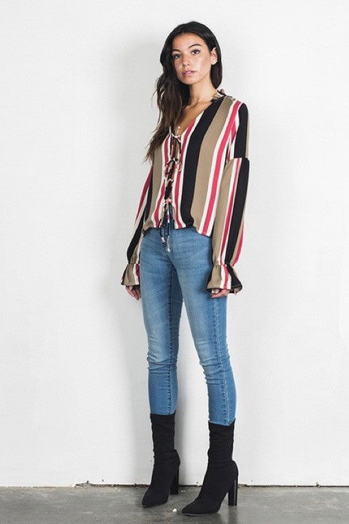 mode, Sienna stripes blouse