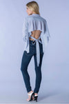 mode, set free tie back blouse