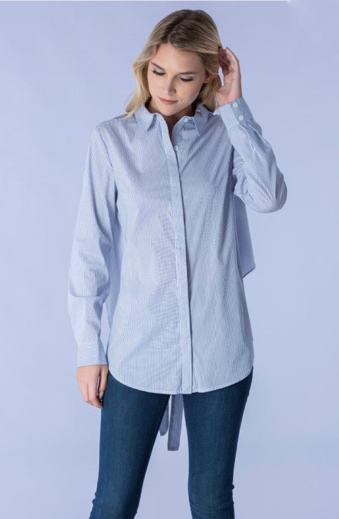 mode, set free tie back blouse