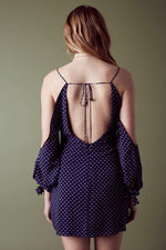 mode, tiny hearts cold shoulder dress