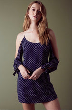 mode, tiny hearts cold shoulder dress