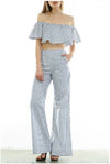 mode, pinstripe set (top)
