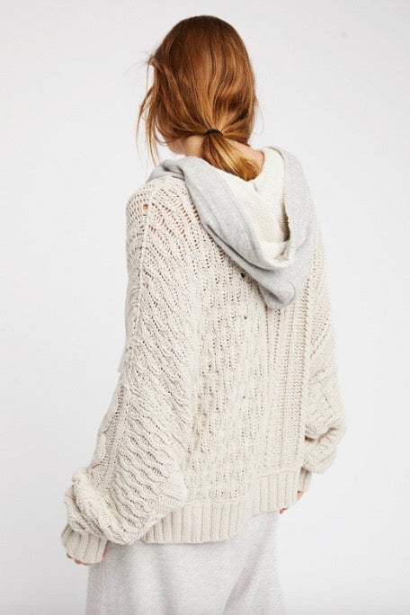 mode, Tierra cable hoodie