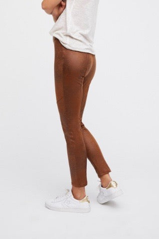 mode, vegan suede legging
