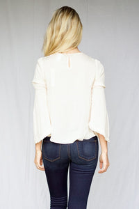 mode, Stacey detailed bib blouse