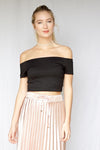 mode, Tami off shoulder fitted crop