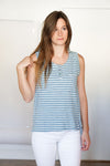 mode, Sali button and pocket sleeveless top