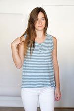 mode, Sali button and pocket sleeveless top