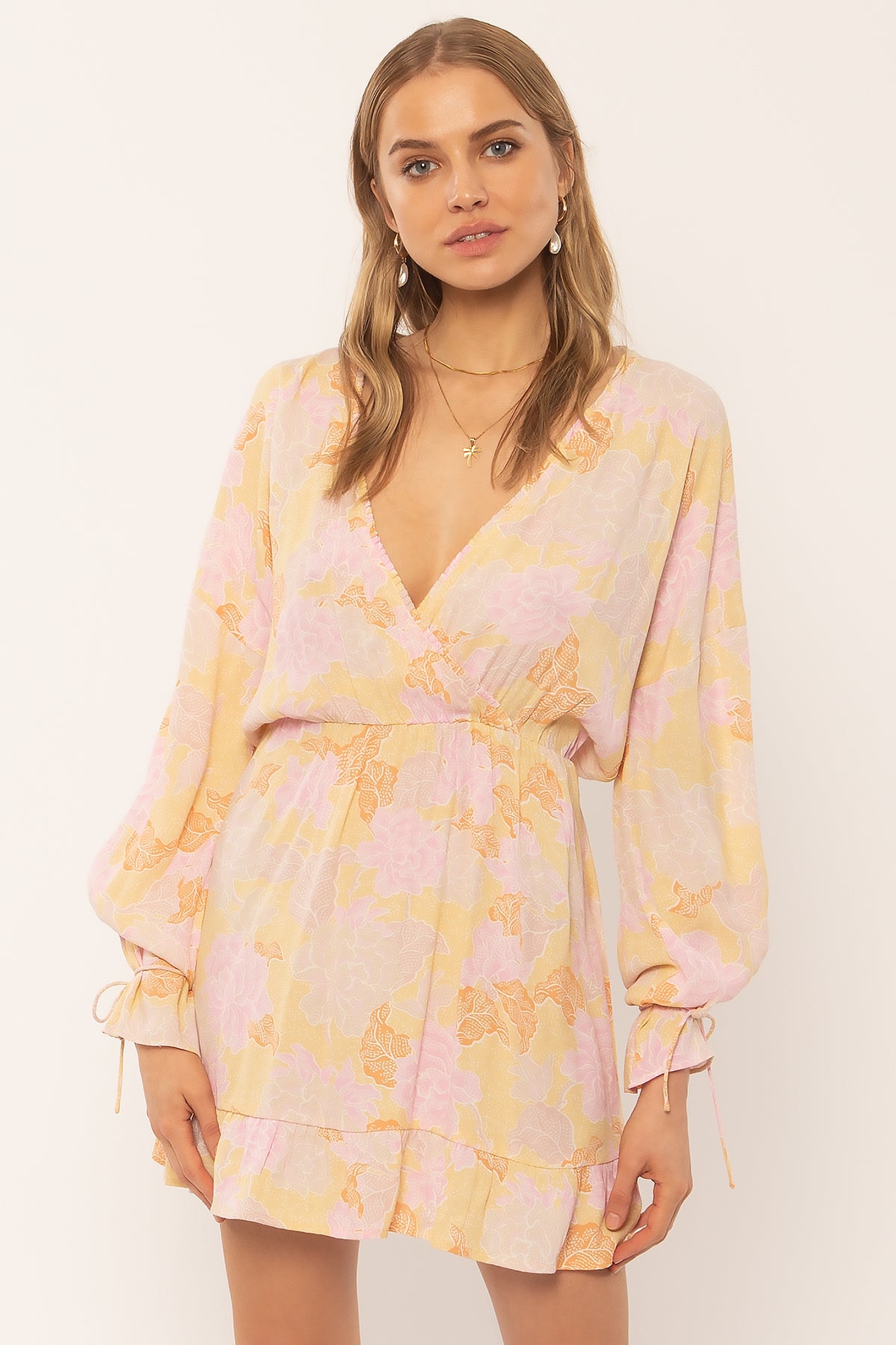 mode, constellation woven mini dress