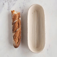 mode, woven rattan baguette basket