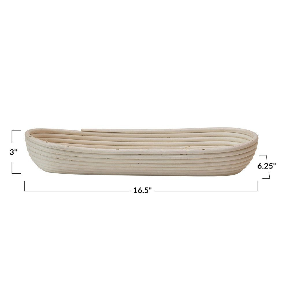 mode, woven rattan baguette basket