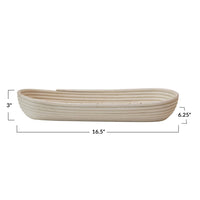 mode, woven rattan baguette basket