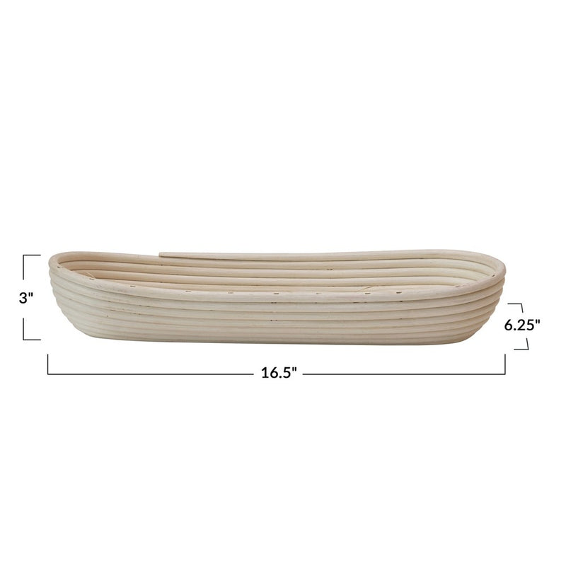 mode, woven rattan baguette basket