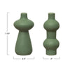 mode, green sister vases