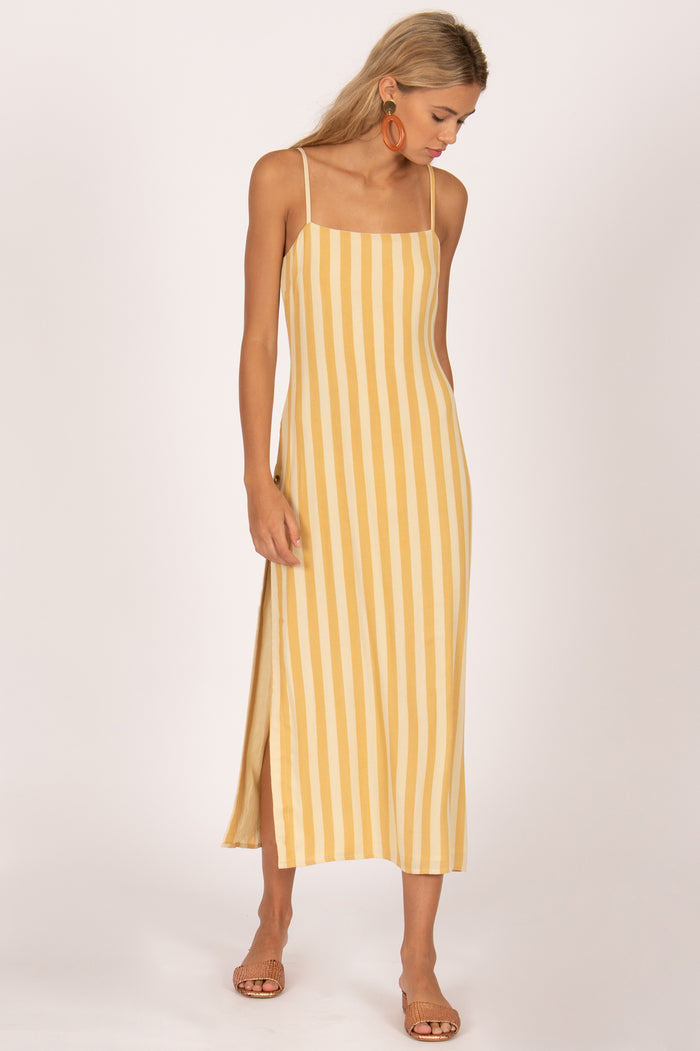 mode, hidden cove woven maxi dress