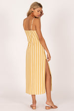 mode, hidden cove woven maxi dress