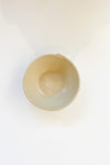 mode, ribbed stoneware bowl