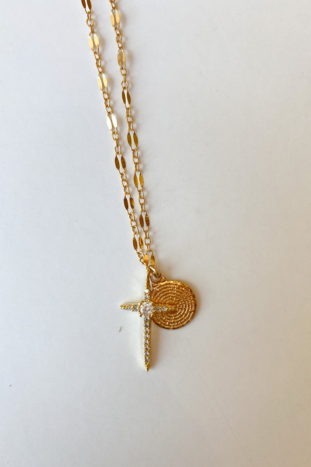 mode, hopeful cross necklace