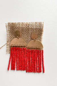 mode, half circle drops earring