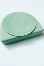 mode, mint rainbow plate