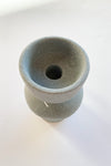 mode, stoneware tealight/taper holder, matte grey