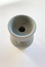 mode, stoneware tealight/taper holder, matte grey