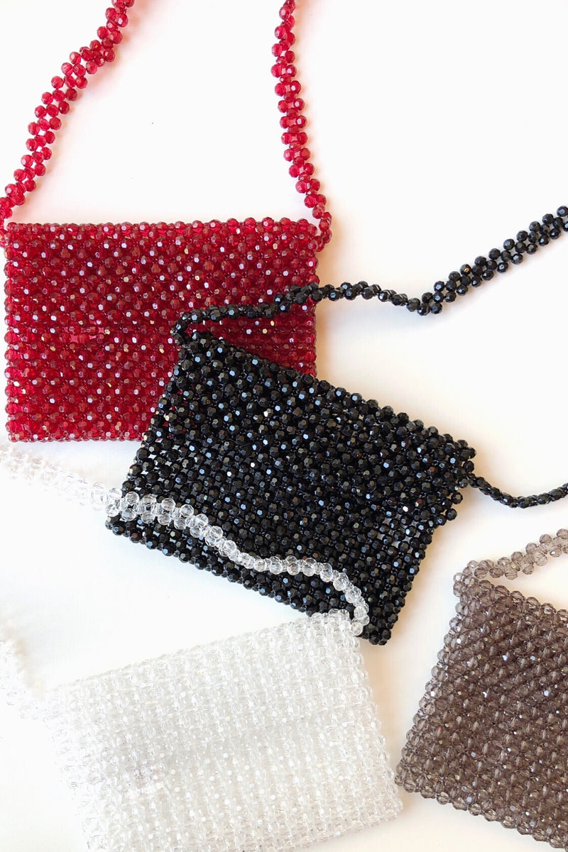mode, la la la beaded bag