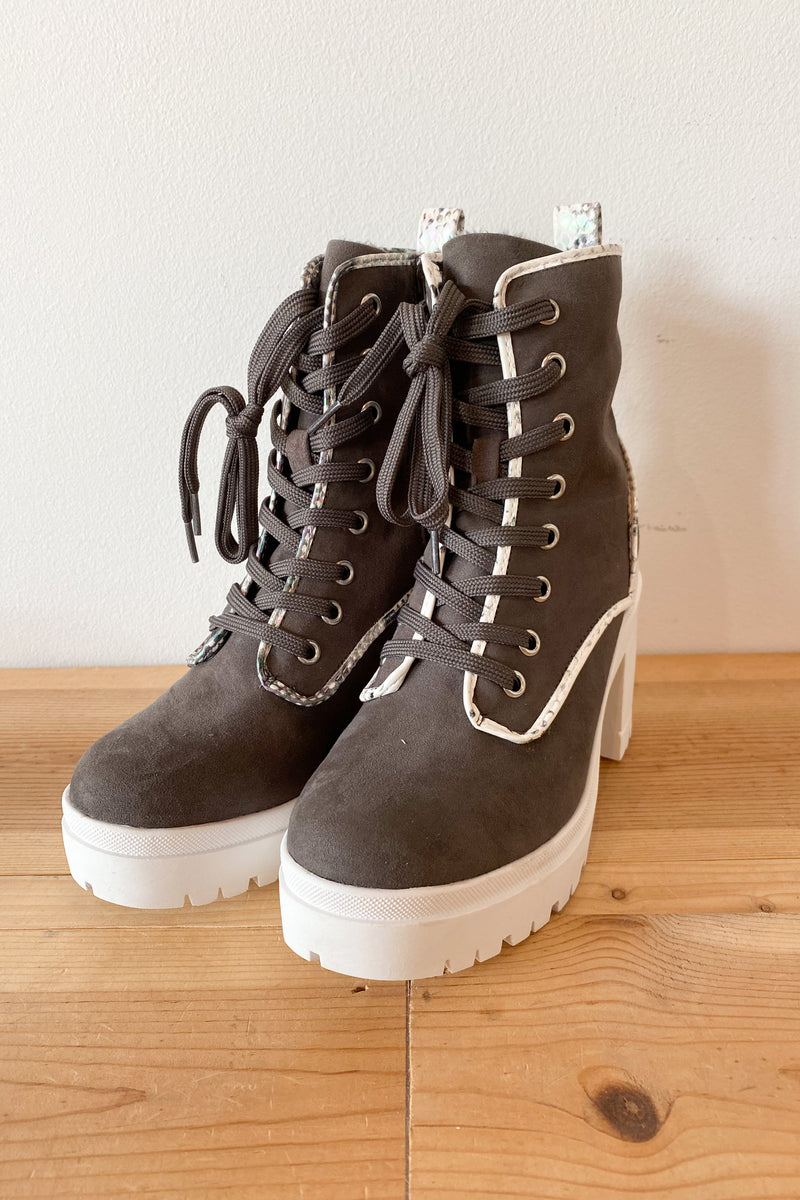 mode, you are enough chunky heeled boot