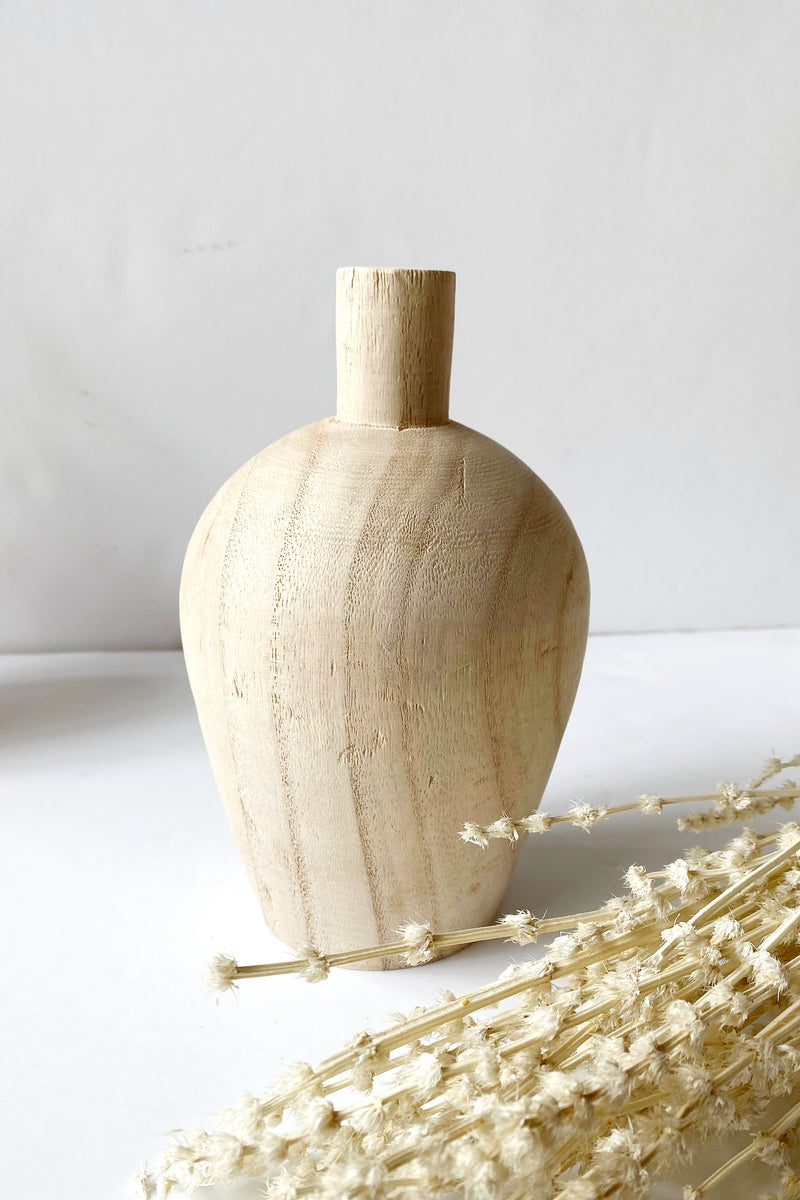 mode, paulownia wood vase