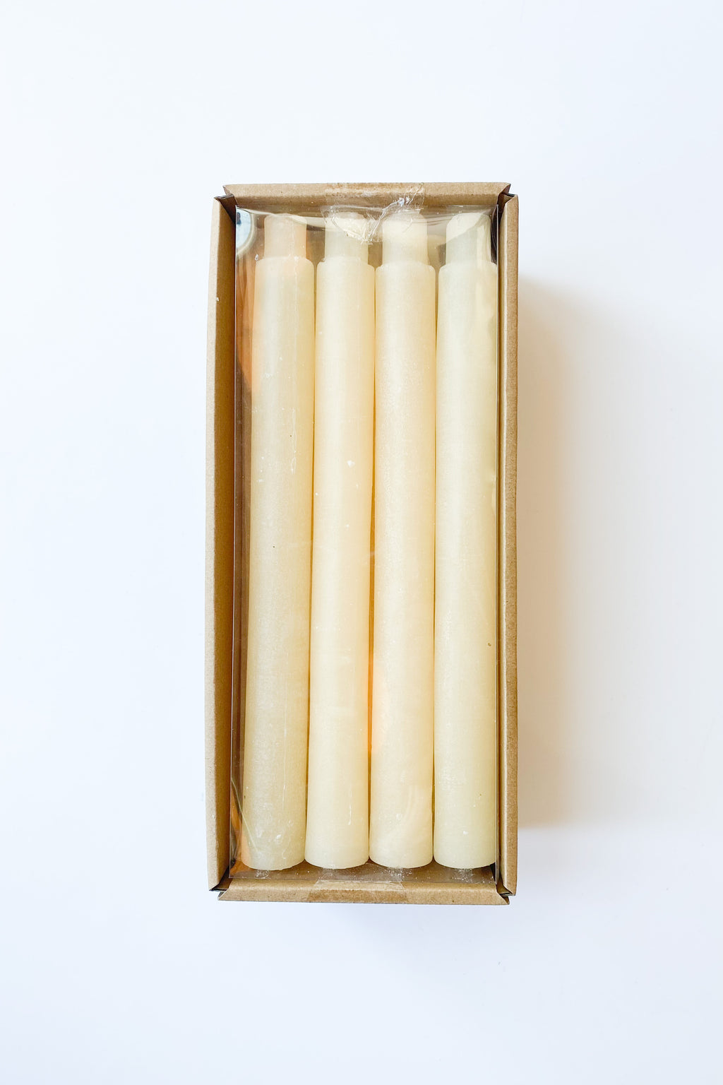 mode, set of 12 taper candles powder finish