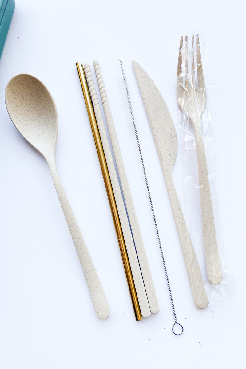 mode, portable + reusable flatware set