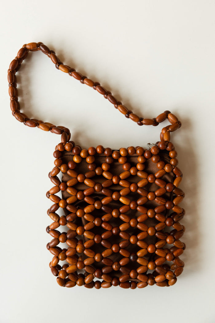 mode, fresh coconuts beaded bag