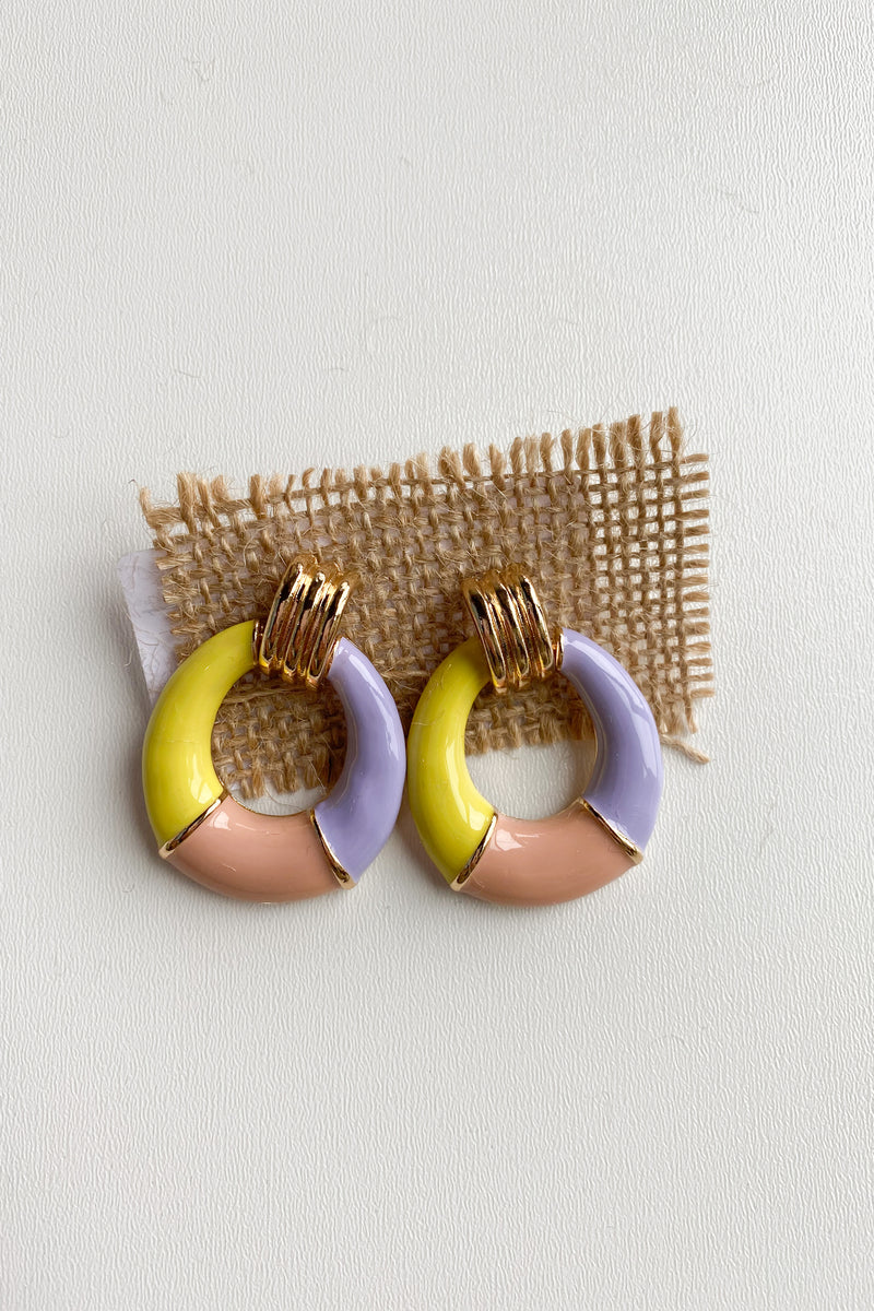 mode, happy colors earring