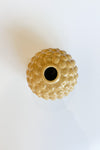 mode, round embossed stoneware vase