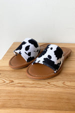 mode, cow print sandal