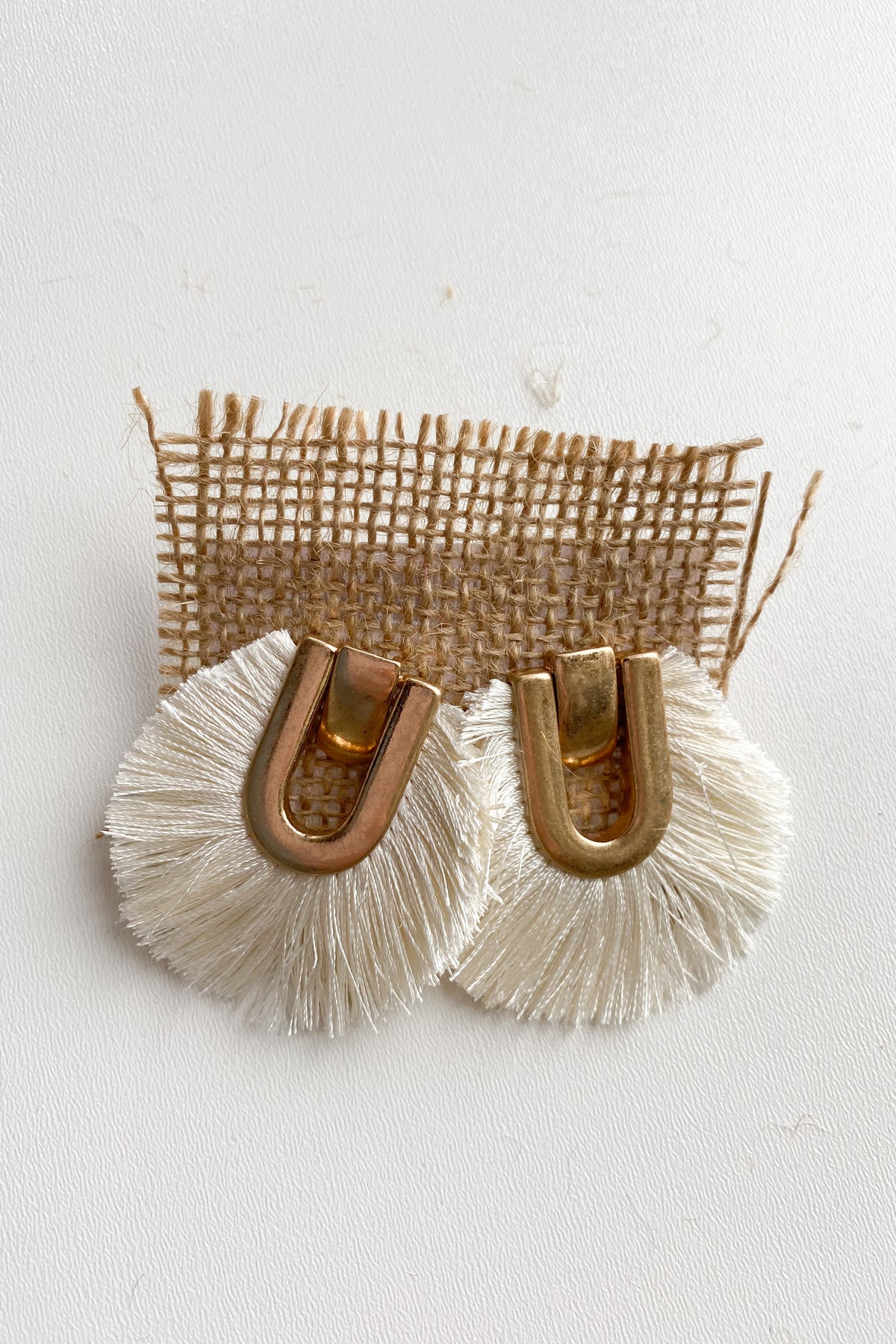 mode, U turn fringe earring