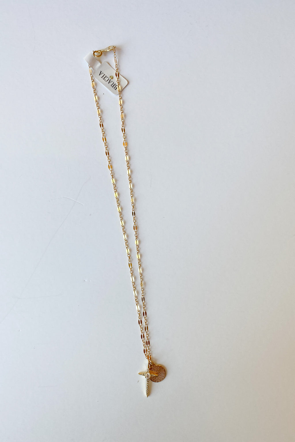 mode, hopeful cross necklace